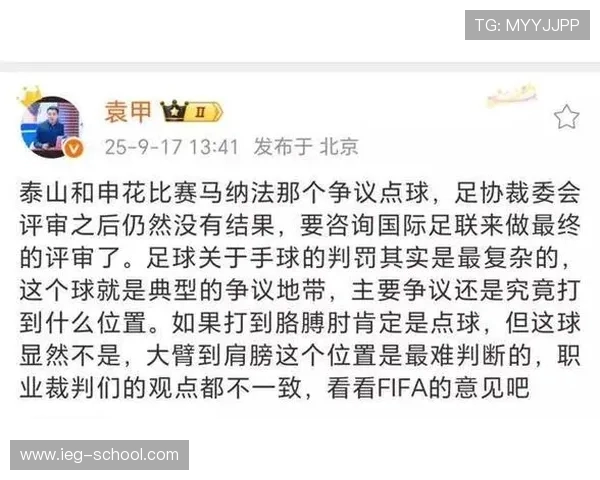 国际足联裁判专家评议马纳法禁区内手球判罚争议及相关规则解读 国际足联裁判专家评议马纳法禁区内手球判罚争议及相关规则解读